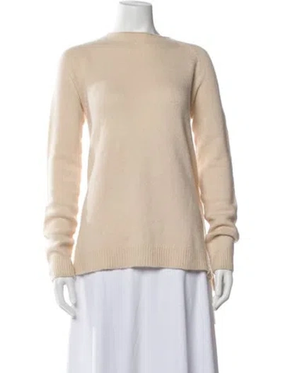 Pre-owned The Row Cashmere Crew Neck Sweater In Neutral