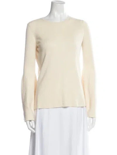 Pre-owned The Row Cashmere Crew Neck Sweater In Neutral