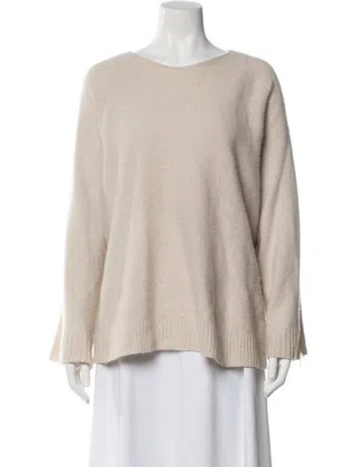 Pre-owned The Row Cashmere Crew Neck Sweater In Neutral