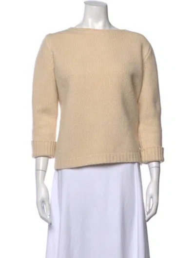 Pre-owned The Row Cashmere Crew Neck Sweater In Neutrals