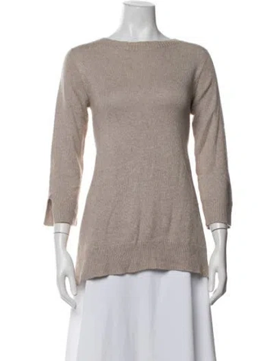 Pre-owned The Row Cashmere Crew Neck Sweater In Neutrals