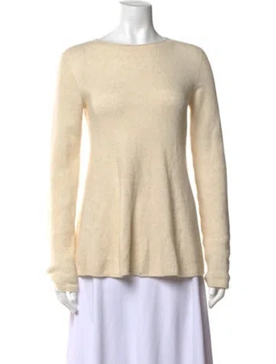 Pre-owned The Row Cashmere Crew Neck Sweater In Neutrals