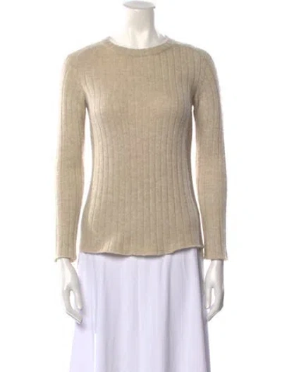 Pre-owned The Row Cashmere Crew Neck Sweater In Neutrals