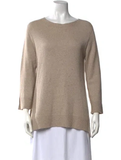 Pre-owned The Row Cashmere Crew Neck Sweater In Neutrals