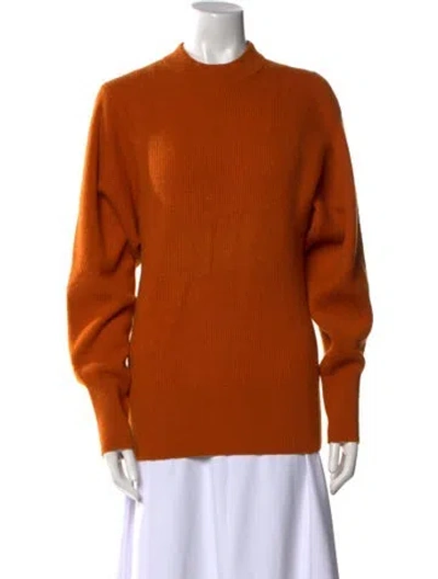 Pre-owned The Row Cashmere Crew Neck Sweater In Orange