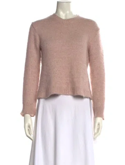 Pre-owned The Row Cashmere Crew Neck Sweater In Pink