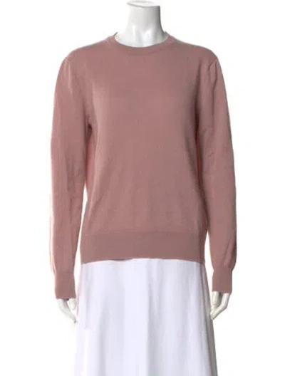 Pre-owned The Row Cashmere Crew Neck Sweater In Pink