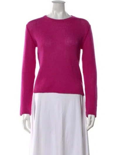 Pre-owned The Row Cashmere Crew Neck Sweater In Pink