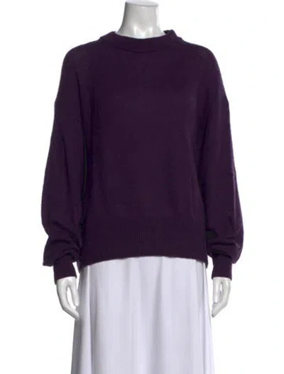 Pre-owned The Row Cashmere Crew Neck Sweater In Purple
