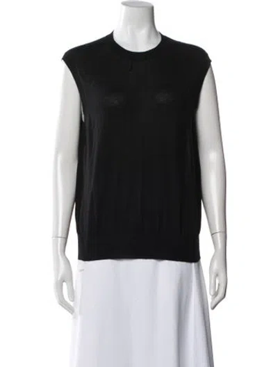 Pre-owned The Row Cashmere Crew Neck Top In Black