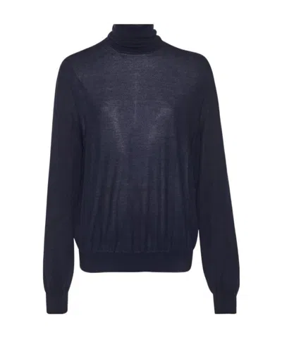 The Row Cashmere High-necked Sweater In Black