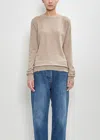 The Row Cashmere Jazor Sweater In Beige Melange
