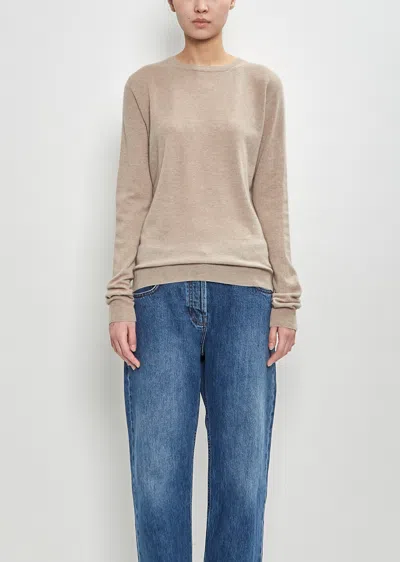 The Row Cashmere Jazor Jumper In Beige Melange