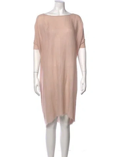 Pre-owned The Row Cashmere Knee-length Dress In Pink