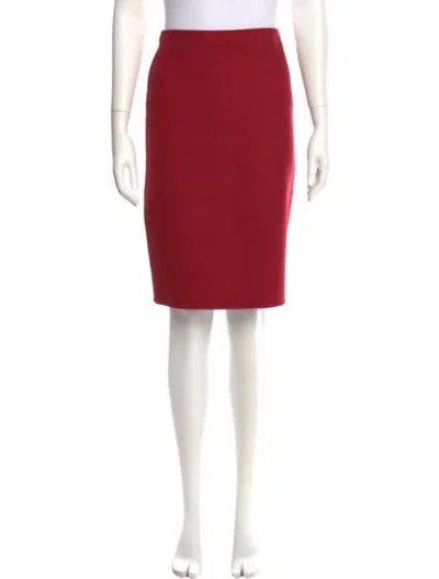 Pre-owned The Row Cashmere Knee-length Skirt In Red