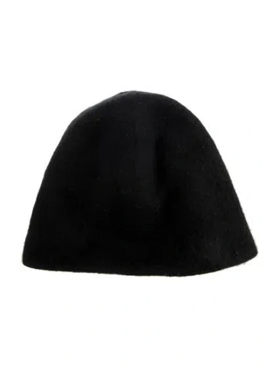 Pre-owned The Row Cashmere Knit Beanie In Black