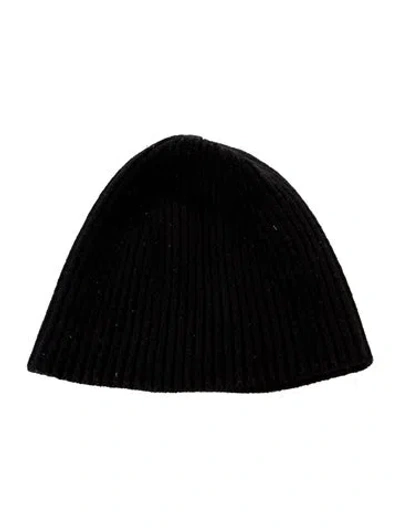 Pre-owned The Row Cashmere Knit Beanie In Black