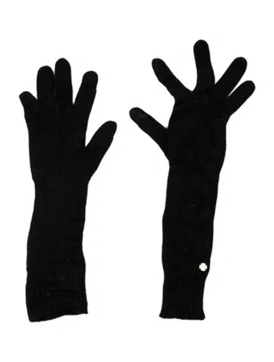 Pre-owned The Row Cashmere Knit Gloves In Black