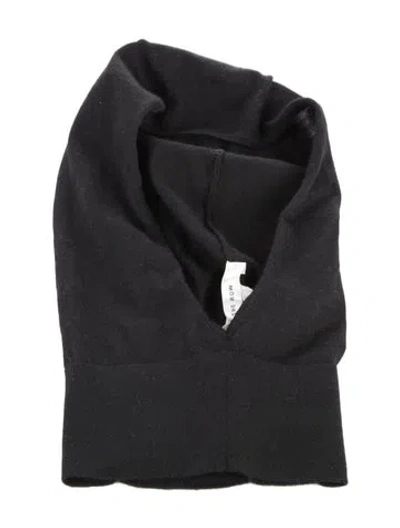 Pre-owned The Row Cashmere Knit Hood W/tags In Black