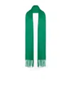 The Row Viktor Cashmere Scarf In Green