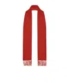 The Row Viktor Cashmere Scarf In Red