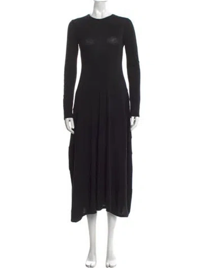 Pre-owned The Row Cashmere Long Dress In Black