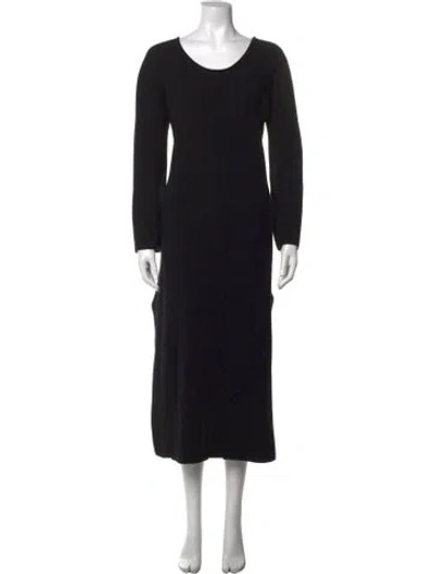 Pre-owned The Row Cashmere Long Dress In Black