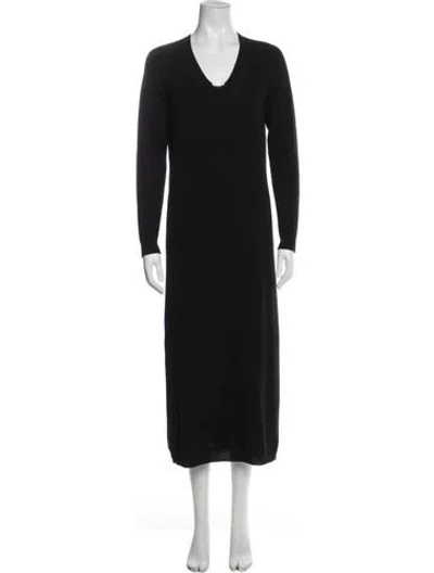 Pre-owned The Row Cashmere Long Dress In Black
