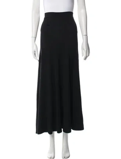 Pre-owned The Row Cashmere Long Skirt In Black