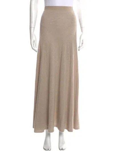 Pre-owned The Row Cashmere Long Skirt In Neutral