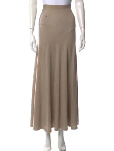 Pre-owned The Row Cashmere Long Skirt In Neutrals