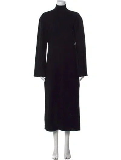 Pre-owned The Row Cashmere Midi Length Dress In Black