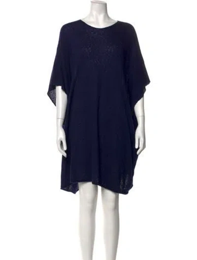 Pre-owned The Row Cashmere Midi Length Dress In Blue