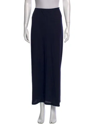 Pre-owned The Row Cashmere Midi Length Skirt In Blue