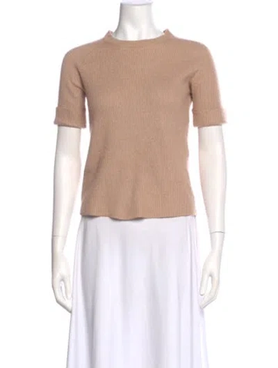 Pre-owned The Row Cashmere Mock Neck Sweater In Pink