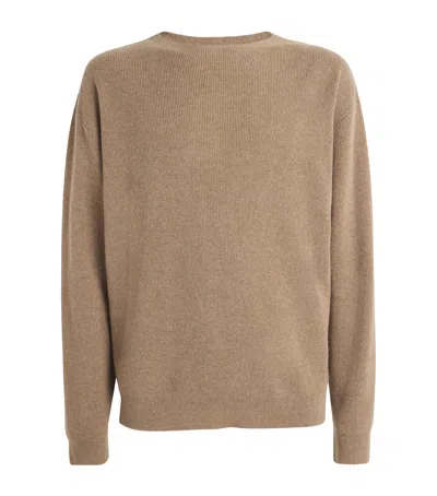 The Row Cashmere Newby Jumper In Beige