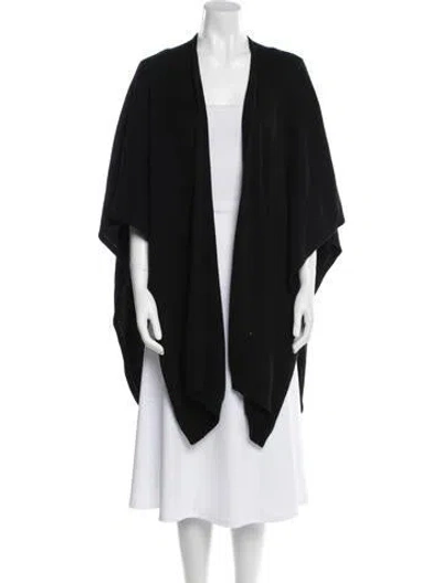 Pre-owned The Row Cashmere Open Front Sweater In Black