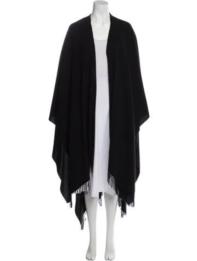 Pre-owned The Row Cashmere Open Front Sweater In Black