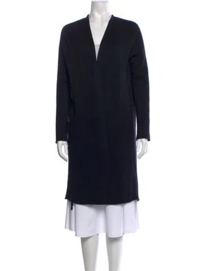 Pre-owned The Row Cashmere Open Front Sweater In Black