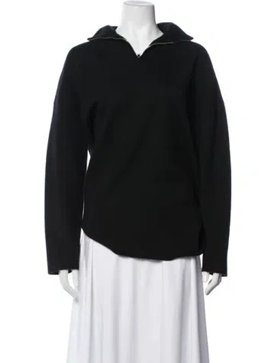 Pre-owned The Row Cashmere Open Front Sweater In Black