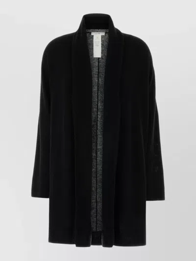 The Row Cashmere Ovaan Cardigan Shawl Collar Design In Black