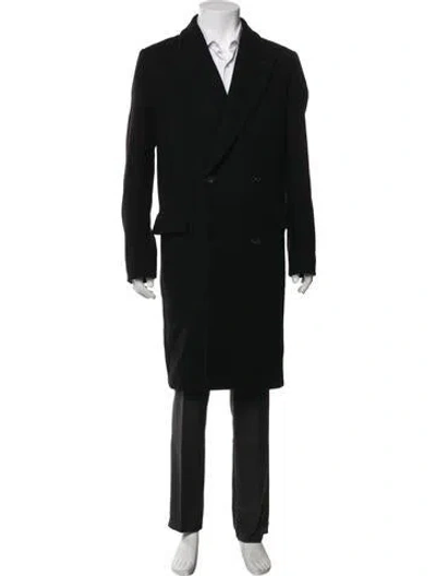 Pre-owned The Row Cashmere Overcoat In Black