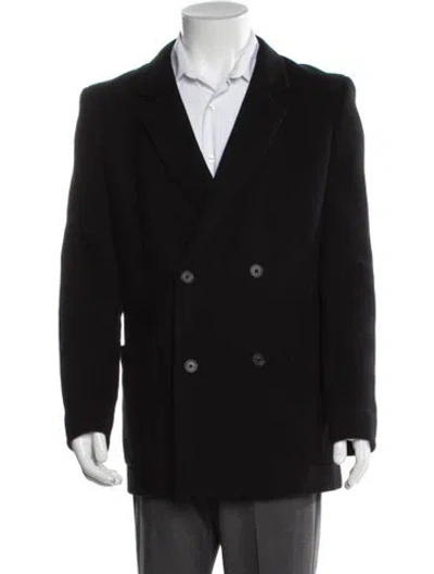 Pre-owned The Row Cashmere Peacoat In Black