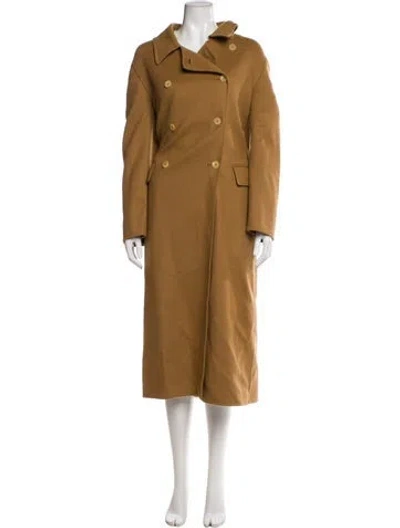 Pre-owned The Row Cashmere Peacoat In Neutral