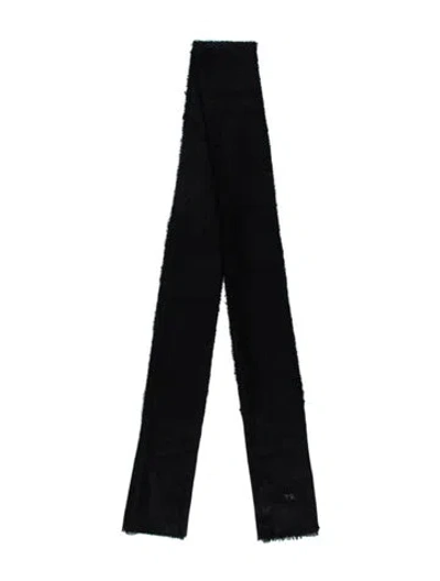 Pre-owned The Row Cashmere Scarf In Black