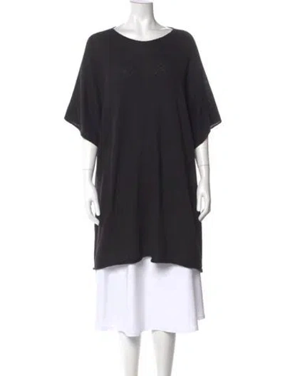 Pre-owned The Row Cashmere Scoop Neck Sweater In Black