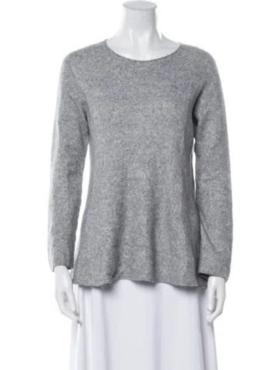 Pre-owned The Row Cashmere Scoop Neck Sweater In Gray