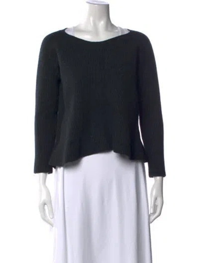 Pre-owned The Row Cashmere Scoop Neck Sweater In Gray