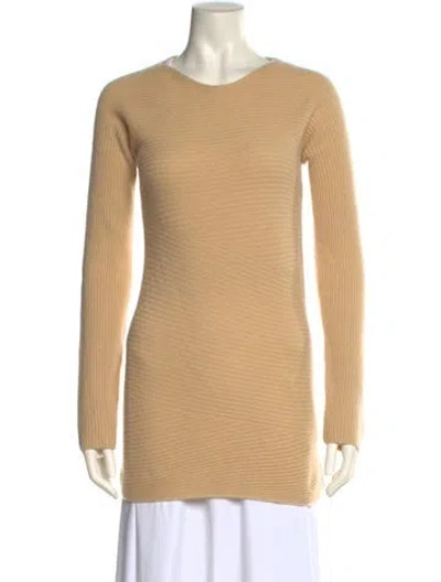 Pre-owned The Row Cashmere Scoop Neck Sweater In Neutral