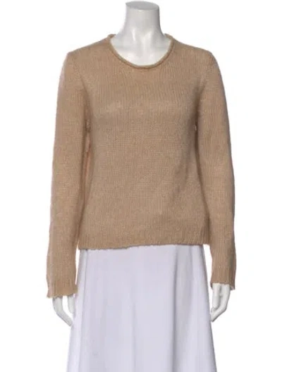 Pre-owned The Row Cashmere Scoop Neck Sweater In Neutrals